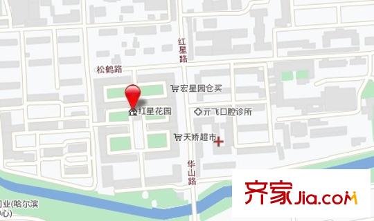 紅星花園交通圖2