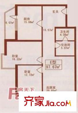 哈爾濱 松江大廈 戶型圖