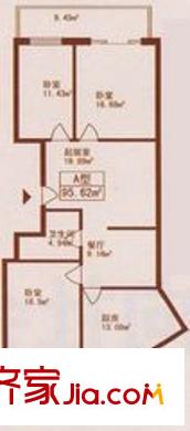 哈爾濱 松江大廈 戶型圖