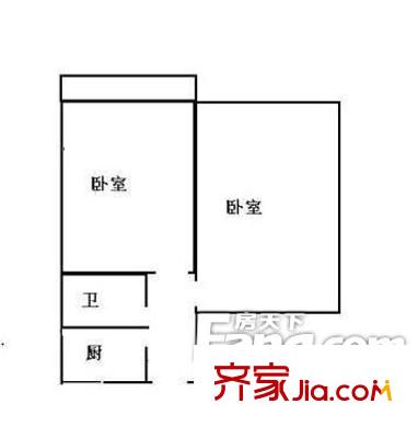  聯(lián)建小區(qū)2室1廳1衛(wèi)1廚