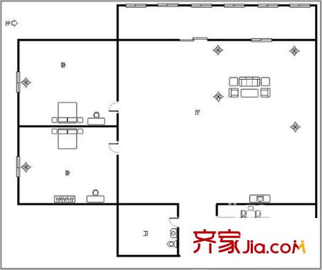高法家屬樓 戶型圖