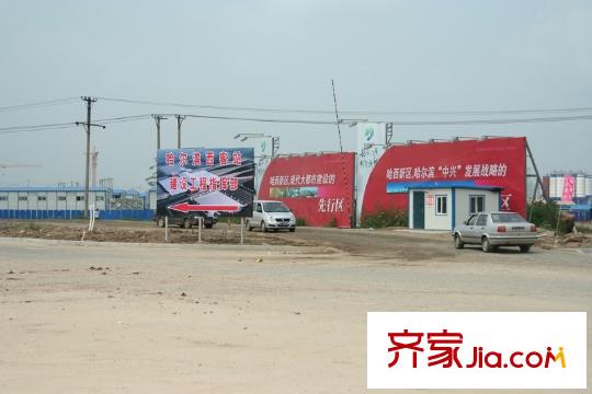 漢城國(guó)際配套圖向西約100米 在建中的西客站（2010.7.22）