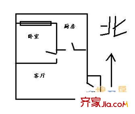 蘆家小區(qū) 1室 戶型圖