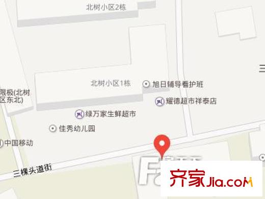 北樹小區(qū)交通圖