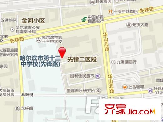 先鋒小區(qū)交通圖 