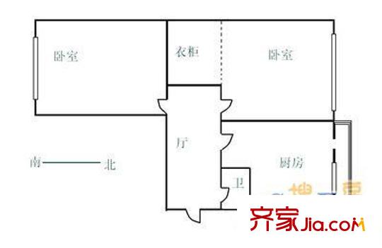 教委樓2室1廳1衛(wèi)1廚