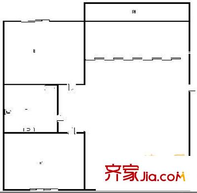 教委樓（香坊大街） 2室 戶型圖