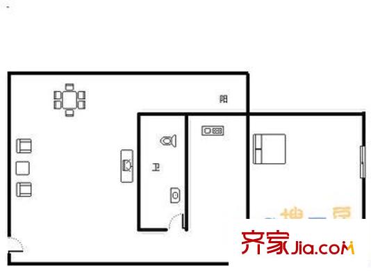 碧園小區(qū)1室1廳1衛(wèi)1廚