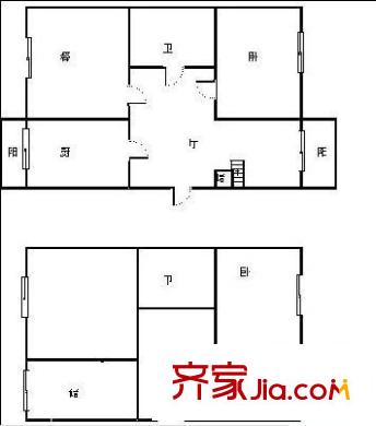 珠江陽光居 4室 戶型圖