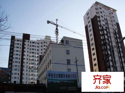 學(xué)府怡園外景圖項目樓體側(cè)立面實景（2012-9-16）