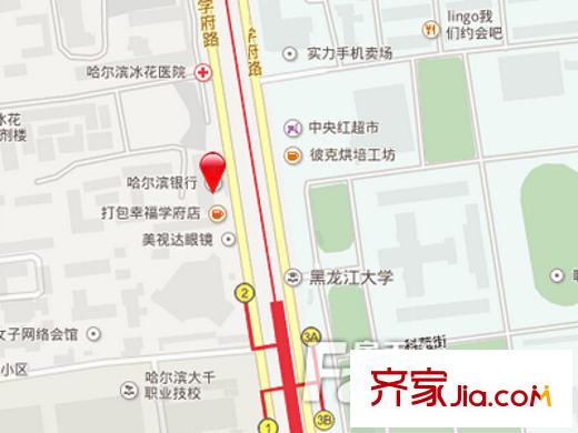 龍博名苑交通圖 