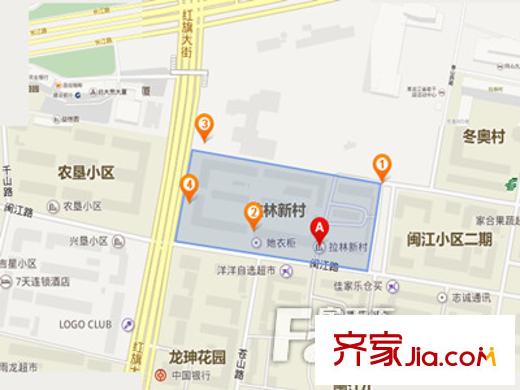 拉林新村交通圖