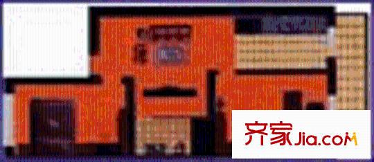 錦繡花園戶型圖2室1廳1衛(wèi)1廚