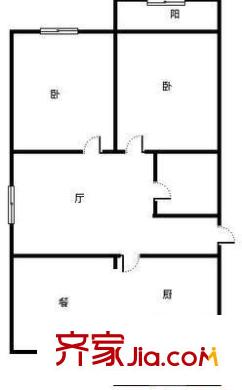 贛南小區(qū)2室1廳1衛(wèi)1廚