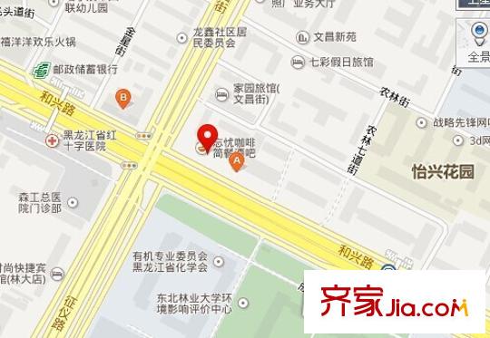 和興路文昌街小區(qū)交通圖
