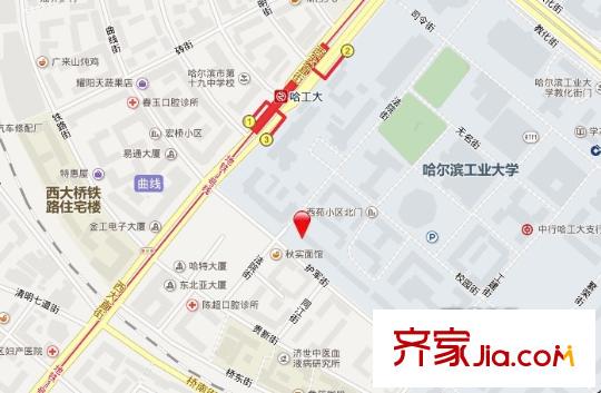 法院小區(qū)交通圖哈爾濱  