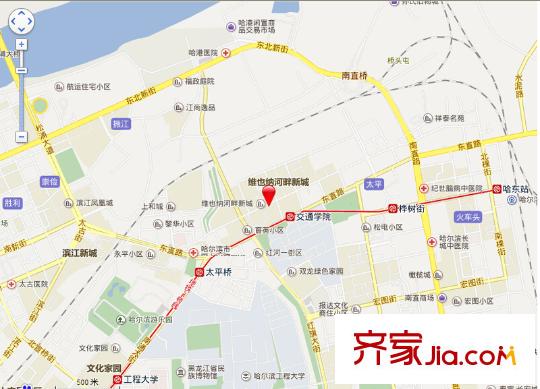 濱江逸品交通圖
