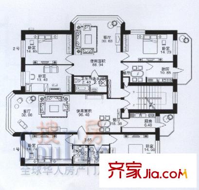 杰順花園戶型圖