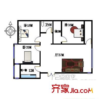 龍民大廈 戶型圖