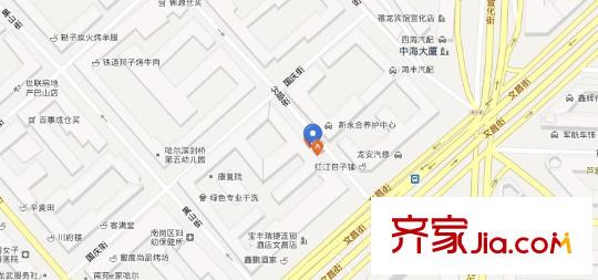 分部街14號小區(qū)交通圖哈爾濱 分部街小區(qū) 