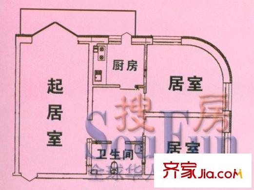 福祿家園2室1廳1衛(wèi)1廚
