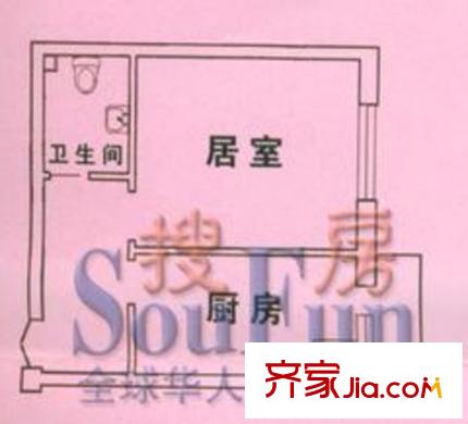 福祿家園1室1廳1衛(wèi)1廚