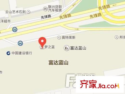 富達(dá)藍(lán)山交通圖
