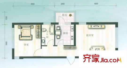 水木蘭亭 2室0廳1衛(wèi)1廚