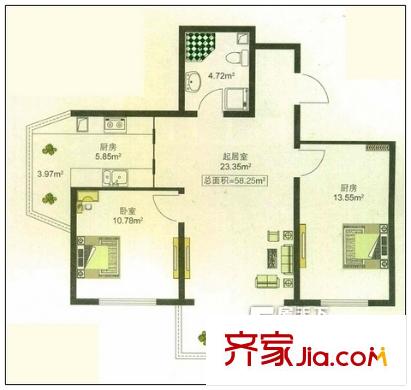 哈爾濱 北岸眾和城 戶型圖
