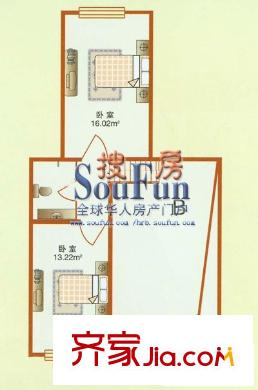 如意雅居戶型圖戶型圖 2室1廳1衛(wèi)1廚