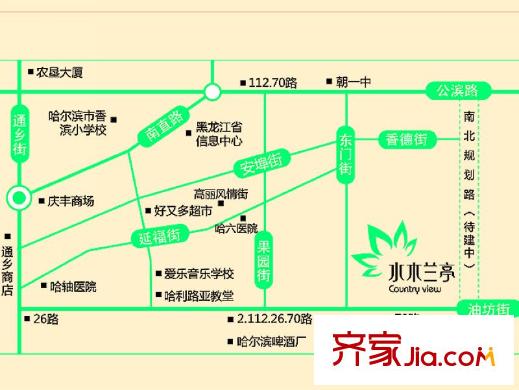 水木蘭亭交通圖項目