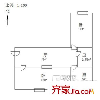 經濟干部管理學院家屬樓 戶型圖