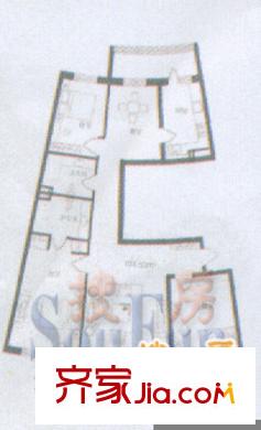 西街地標(biāo)戶型圖戶型圖 2室2廳2衛(wèi)1廚