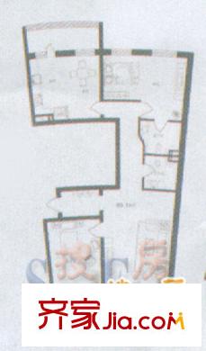 西街地標(biāo)戶型圖戶型圖 2室1廳2衛(wèi)1廚