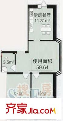 田園新城戶型圖