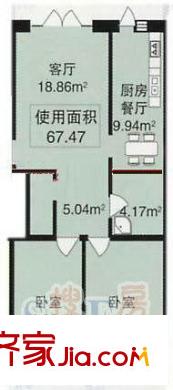 田園新城戶型圖