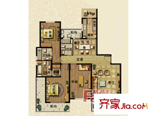 哈爾濱 名人府邸 戶型圖