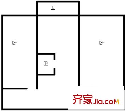 雞場小區(qū) 2室 戶型圖
