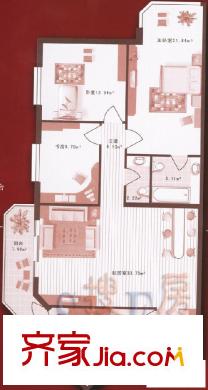 金源花園戶型圖戶型圖 2室1廳1衛(wèi)1廚