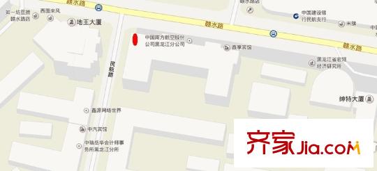 東鷹小區(qū)交通圖哈爾濱  