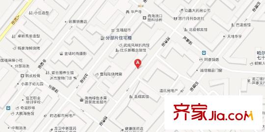 宣化小區(qū)交通圖哈爾濱  