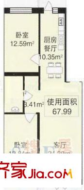 田園新城戶型圖