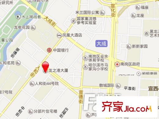 龍之港大廈(人和街)交通圖 