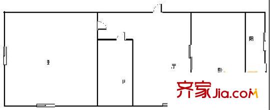 雞場小區(qū) 2室 戶型圖