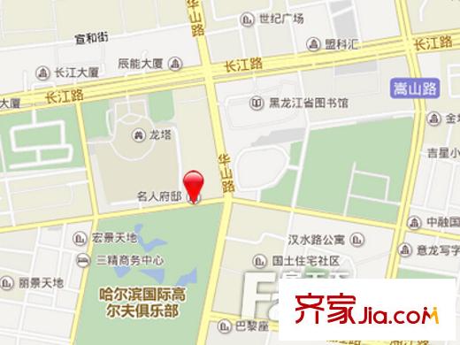 名人府邸交通圖 