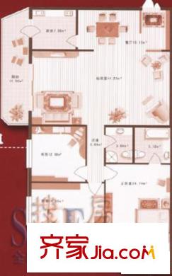 金源花園戶型圖戶型圖 2室1廳1衛(wèi)1廚