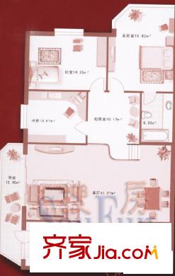 金源花園戶型圖戶型圖 2室1廳1衛(wèi)1廚