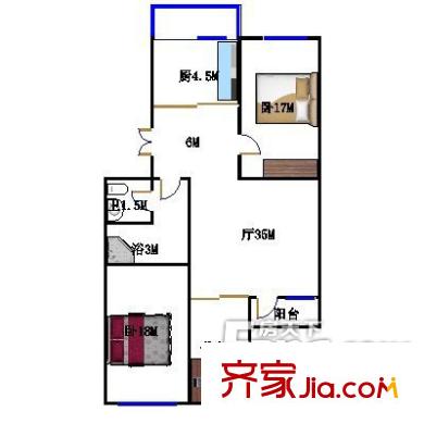 東鷹小區(qū)三室兩廳