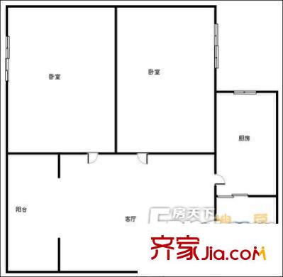 東光小區(qū)2室1廳1衛(wèi)1廚