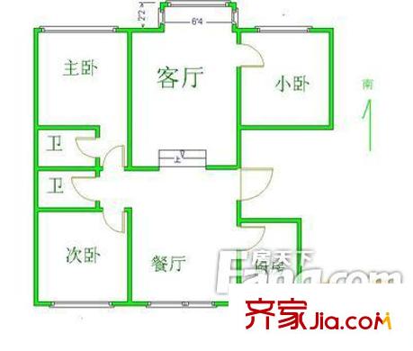 黃河嘉園 戶型圖
